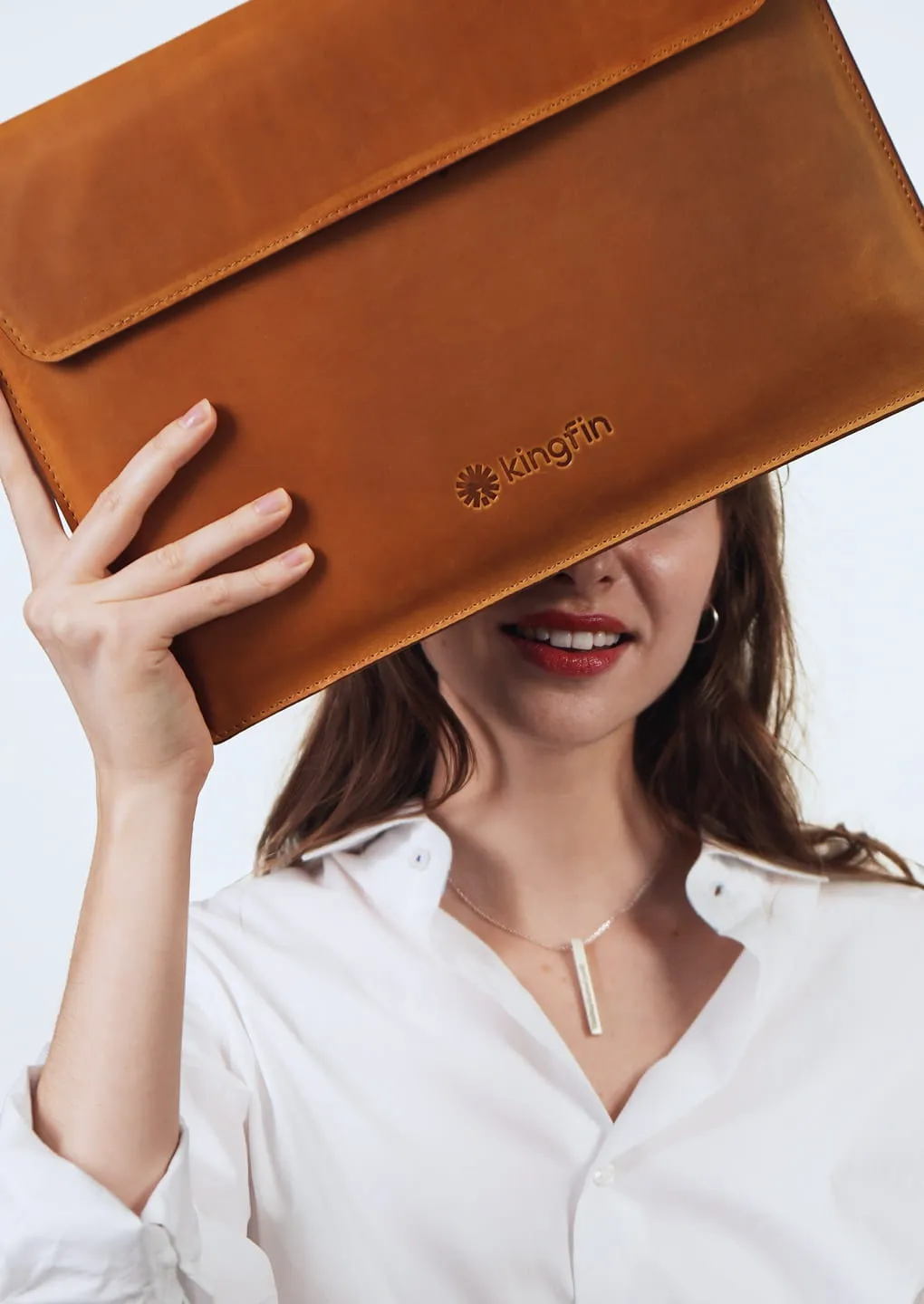 Woman with folder