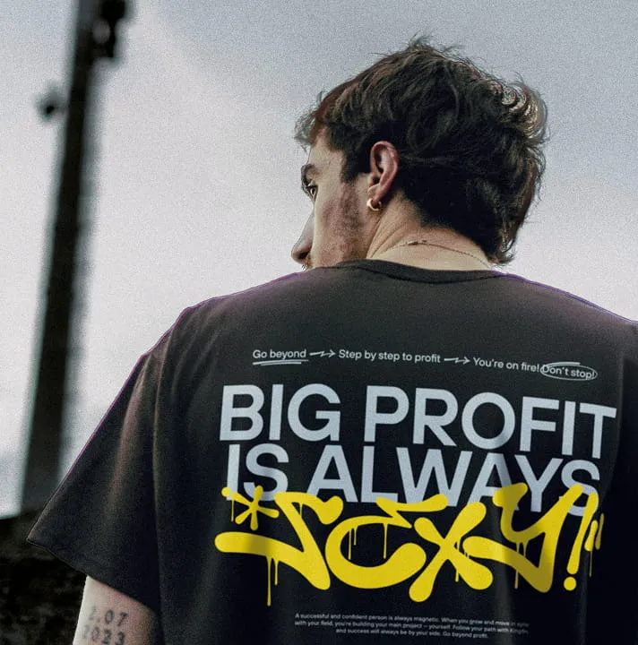 Man in a t-shirt
